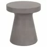 Essentials For Living Tack Accent Table in Slate Gray Concrete - Front - Essentials For Living Tack Accent Table in Slate Gray Concrete - Front