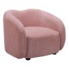 Tallin Accent Chair in Mauve Pink- Side view 1