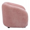 Tallin Accent Chair in Mauve Pink- Side view 3