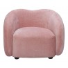 Tallin Accent Chair in Mauve Pink- front view 1
