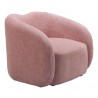 Tallin Accent Chair in Mauve Pink- Side view 2