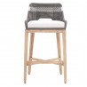 Essentials For Living Tapestry Barstool in Dove Flat Rope - Front Angle