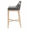 Essentials For Living Tapestry Barstool in Dove Flat Rope - Side Angle - Essentials For Living Tapestry Barstool in Dove Flat Rope - Side Angle