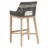 Essentials For Living Tapestry Barstool in Dove Flat Rope - Back Side Angled - Essentials For Living Tapestry Barstool in Dove Flat Rope - Back Side Angled