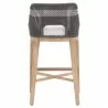 Essentials For Living Tapestry Barstool in Dove Flat Rope - Back Angle - Essentials For Living Tapestry Barstool in Dove Flat Rope - Back Angle