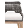 Essentials For Living Tapestry Barstool in Dove Flat Rope - Seat Close-up