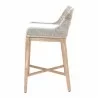 Essentials For Living Tapestry Barstool in Taupe White - Side Angle - Essentials For Living Tapestry Barstool in Taupe White - Side Angle