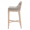 Essentials For Living Tapestry Barstool - Taupe & White Flat Rope, Natural Gray Mahogany - Side Angle
