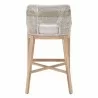 Essentials For Living Tapestry Barstool in Taupe White - Back Angle - Essentials For Living Tapestry Barstool in Taupe White - Back Angle