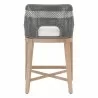 Essentials For Living Tapestry Counter Stool in Dove Flat Rope - Back Angle - Essentials For Living Tapestry Counter Stool in Dove Flat Rope - Back Angle