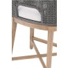 Essentials For Living Tapestry Counter Stool in Dove Flat Rope - Back Close-up