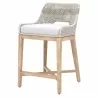 Essentials For Living Tapestry Counter Stool in Taupe White - Front Side Angle - Essentials For Living Tapestry Counter Stool in Taupe White - Front Side Angle