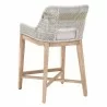 Essentials For Living Tapestry Counter Stool in Taupe White - Back Side Angle - Essentials For Living Tapestry Counter Stool in Taupe White - Back Side Angle