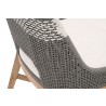 Essentials For Living Tapestry Dining Chair in Dove Flat Rope - Top Angled