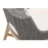 Essentials For Living Tapestry Dining Chair in Dove Flat Rope - Top Angled - Essentials For Living Tapestry Dining Chair in Dove Flat Rope - Top Angled