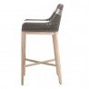 Essentials For Living Tapestry Outdoor Barstool in Dove Flat Rope - Side Angle