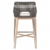Essentials For Living Tapestry Outdoor Barstool in Dove Flat Rope - Back View