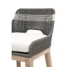 Essentials For Living Tapestry Outdoor Barstool in Dove Flat Rope - Seat Back - Essentials For Living Tapestry Outdoor Barstool in Dove Flat Rope - Seat Back