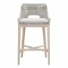 Essentials For Living Tapestry Outdoor Barstool in Taupe - Front - Essentials For Living Tapestry Outdoor Barstool in Taupe - Front