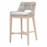 Essentials For Living Tapestry Outdoor Barstool in Taupe - Angled