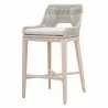 Essentials For Living Tapestry Outdoor Barstool in Taupe - Angled - Essentials For Living Tapestry Outdoor Barstool in Taupe - Angled