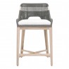 Essentials For Living Tapestry Outdoor Counter Stool in Dove Flat Rope - Front Angle