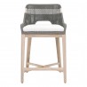 Essentials For Living Tapestry Outdoor Counter Stool in Dove Flat Rope - Front