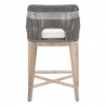 Essentials For Living Tapestry Outdoor Counter Stool in Dove Flat Rope - Back View