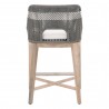 Essentials For Living Tapestry Outdoor Counter Stool in Dove Flat Rope - Back Angle