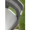 Essentials For Living Tapestry Outdoor Counter Stool in Dove Flat Rope - Seat Back Top Angled - Essentials For Living Tapestry Outdoor Counter Stool in Dove Flat Rope - Seat Back Top Angled