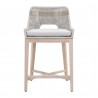 Essentials For Living Tapestry Outdoor Counter Stool in Taupe - Front Angle