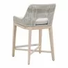 Essentials For Living Tapestry Outdoor Counter Stool in Taupe - Back Side Angle - Essentials For Living Tapestry Outdoor Counter Stool in Taupe - Back Side Angle