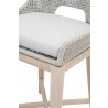 Essentials For Living Tapestry Outdoor Counter Stool in Taupe - Seat Close-up