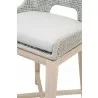 Essentials For Living Tapestry Outdoor Counter Stool in Taupe - Seat Close-up - Essentials For Living Tapestry Outdoor Counter Stool in Taupe - Seat Close-up