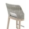 Essentials For Living Tapestry Outdoor Counter Stool in Taupe - Seat Back Angled - Essentials For Living Tapestry Outdoor Counter Stool in Taupe - Seat Back Angled