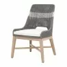 Tapestry Outdoor Dining Chair in Dove Flat Rope - Angled - Tapestry Outdoor Dining Chair in Dove Flat Rope - Angled