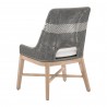 Tapestry Outdoor Dining Chair in Dove Flat Rope - Back Angled