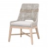 Tapestry Outdoor Dining Chair in Dove Flat Rope - Angled
