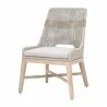 Tapestry Outdoor Dining Chair in Dove Flat Rope - Angled - Tapestry Outdoor Dining Chair in Dove Flat Rope - Angled