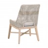 Tapestry Outdoor Dining Chair in Dove Flat Rope - Back Angled