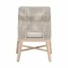 Tapestry Outdoor Dining Chair in Dove Flat Rope - Back - Tapestry Outdoor Dining Chair in Dove Flat Rope - Back