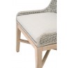 Tapestry Outdoor Dining Chair in Dove Flat Rope - Seat Close-up