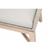 Tapestry Outdoor Dining Chair in Dove Flat Rope - Seat Edge