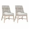 Tapestry Outdoor Dining Chair in Dove Flat Rope - Set of 2 - Tapestry Outdoor Dining Chair in Dove Flat Rope - Set of 2