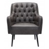 Tasmania Accent Chair Vintage Black- Front View