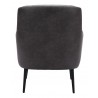 Tasmania Accent Chair Vintage Black- Back View