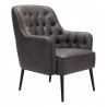 Tasmania Accent Chair Vintage Black- Angled View