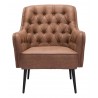 Tasmania Accent Chair Vintage Brown - Front View