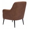 Tasmania Accent Chair Vintage Brown - Angled-Back View