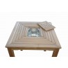 Anderson Teak Chatsworth Ice Chiller Bar Table Top View
